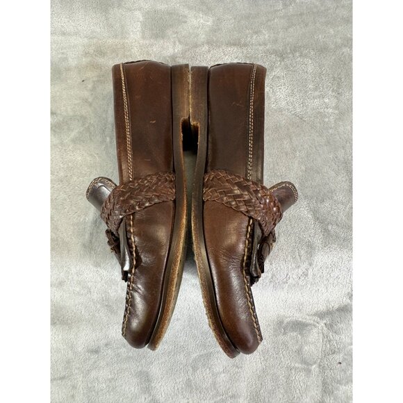 Cole Haan womens shoes 8.5M Country Brown Leather Tassel Loafers - Picture 7 of 16